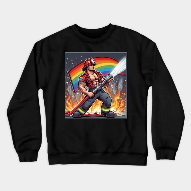 Fire fighter 3.0 Crewneck Sweatshirt by Out of the world